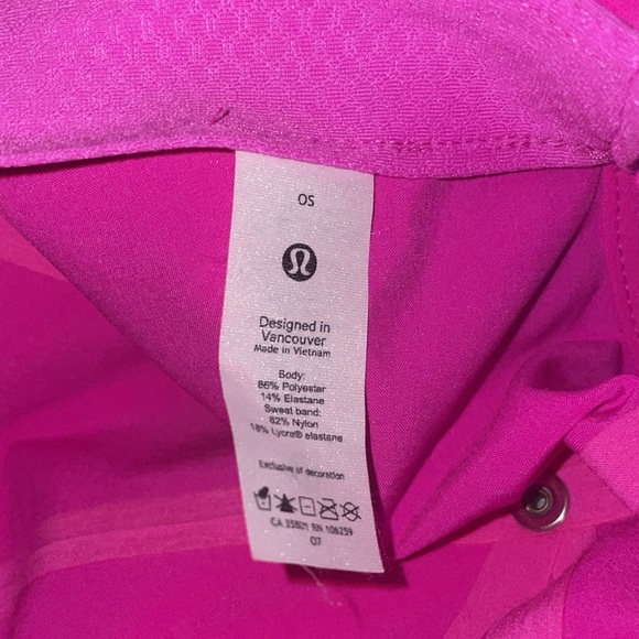 Sonic pink Lululemon fast and free running hat - Picture 12 of 12